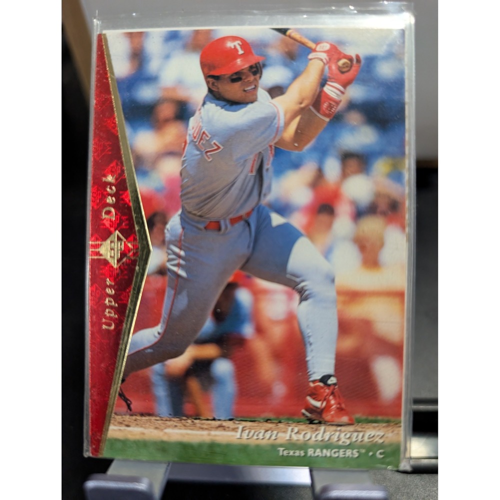 1995 Upper Deck SP Ivan Rodriguez 198 Texas Rangers Baseball Card HOF Catcher